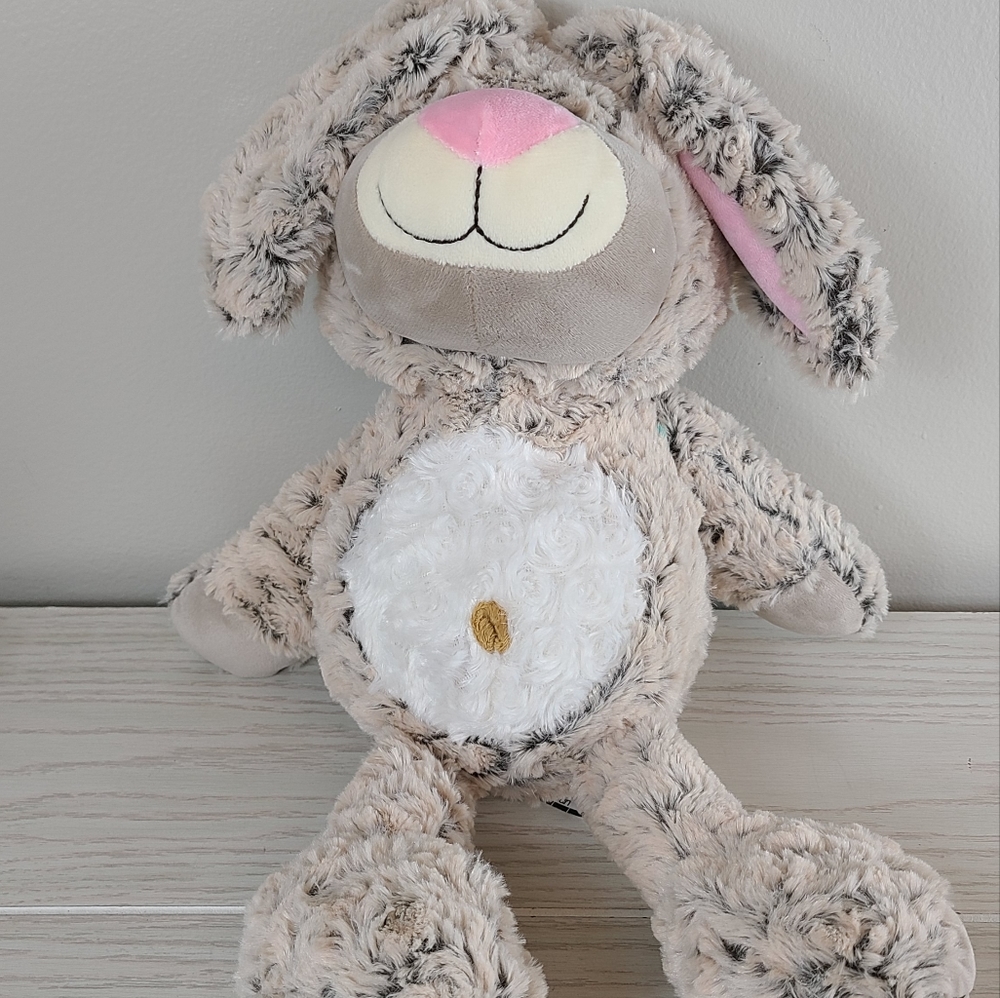 Checkered Fun Bunny Stuffed Animal Rabbit with Floppy Ears Gift Plush